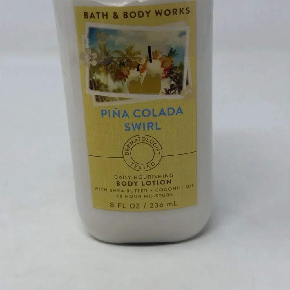 Bath & Body Works Pina Colada Swirl Body Lotion 8 oz Factory Sealed NEW